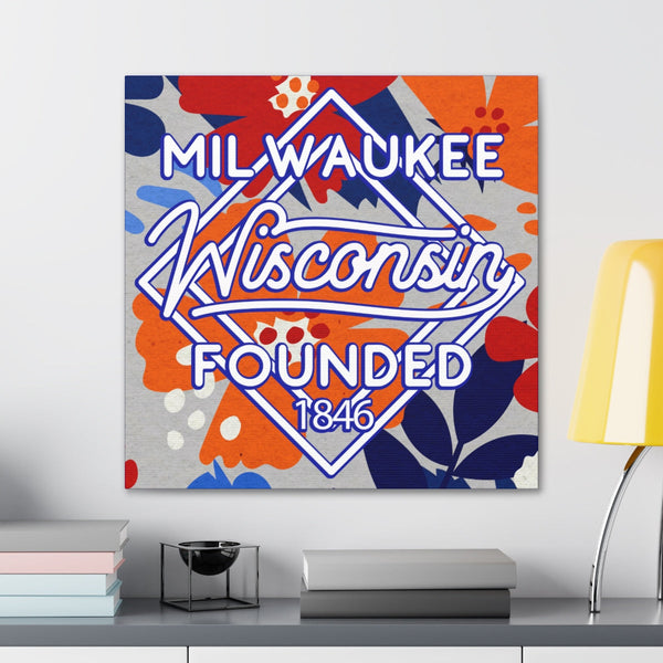 24x24 artwork of Milwaukee, Wisconsin in context -Bravo design