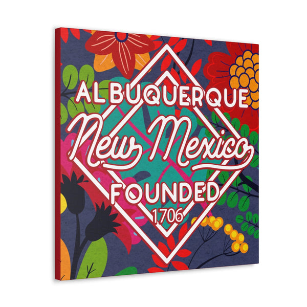 24x24 artwork of Albuquerque, New Mexico -Alpha design