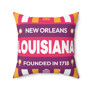New Orleans - Polyester Square Pillow