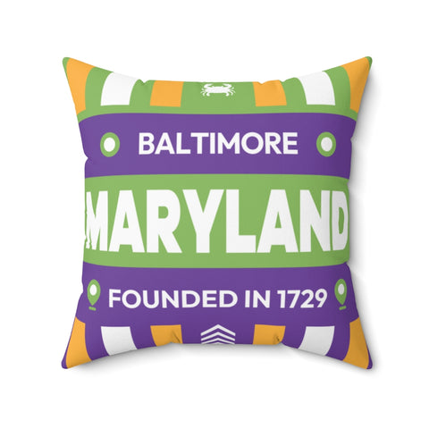 Baltimore - Polyester Square Pillow