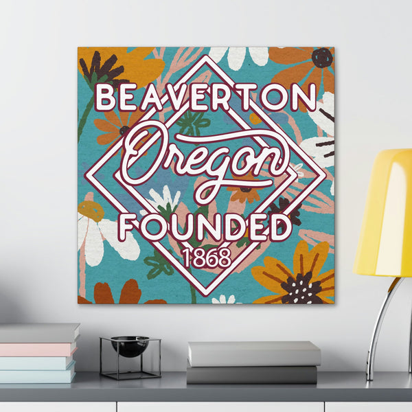 24x24 artwork of Beaverton, Oregon in context -Charlie design