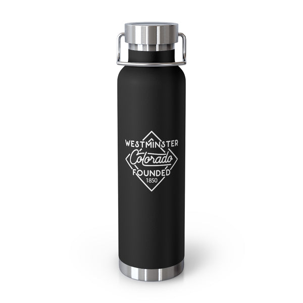 22oz Vacuum insulated tumbler for Westminster, Colorado in Black
