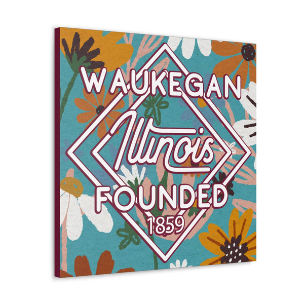 24x24 artwork of Waukegan, Illinois -Charlie design