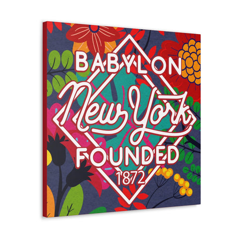 24x24 artwork of Babylon, New York -Alpha design