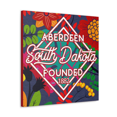 24x24 artwork of Aberdeen, South Dakota -Alpha design