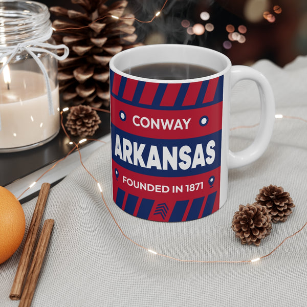 11oz Ceramic mug for Conway Arkansas in context