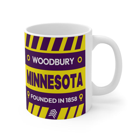 11oz Ceramic mug for Woodbury, Minnesota Side view