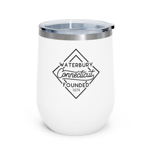 12oz wine tumbler for Waterbury, Connecticut in White