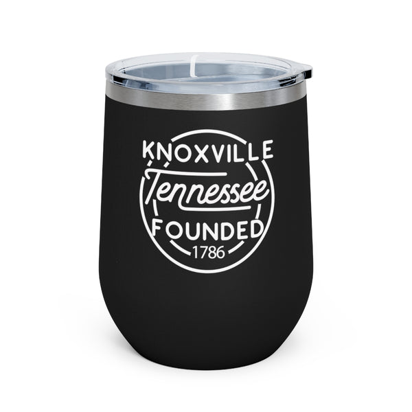 12oz wine tumbler for Knoxville, Tennessee in Black