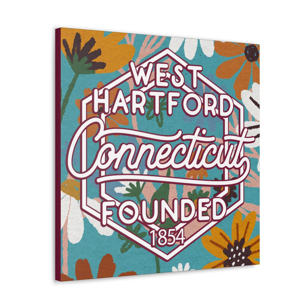 24x24 artwork of West Hartford, Connecticut -Charlie design