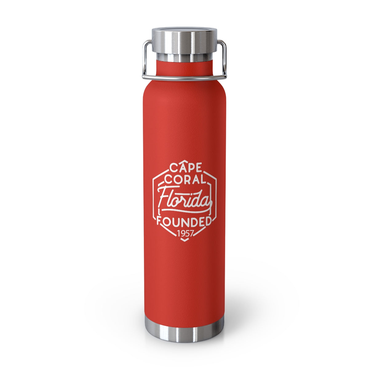 22oz Vacuum insulated tumbler for Cape Coral, Florida in Red
