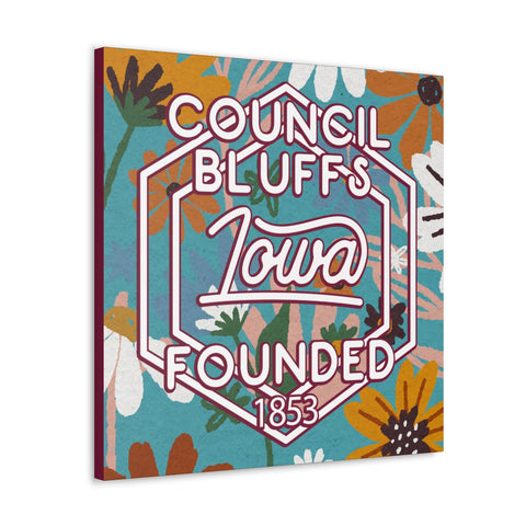 24x24 artwork of Council Bluffs, Iowa -Charlie design