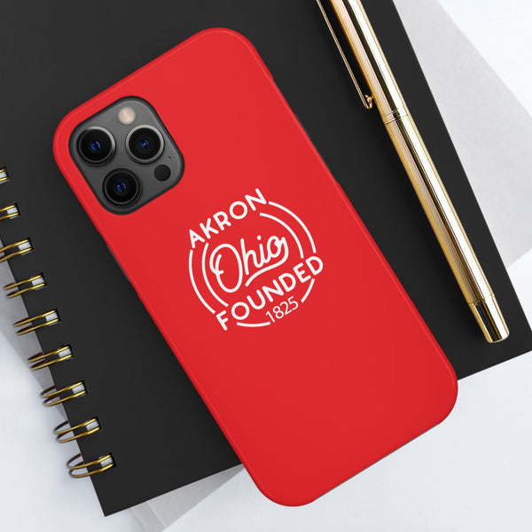Red iphone 12 pro max case for Akron, Ohio
