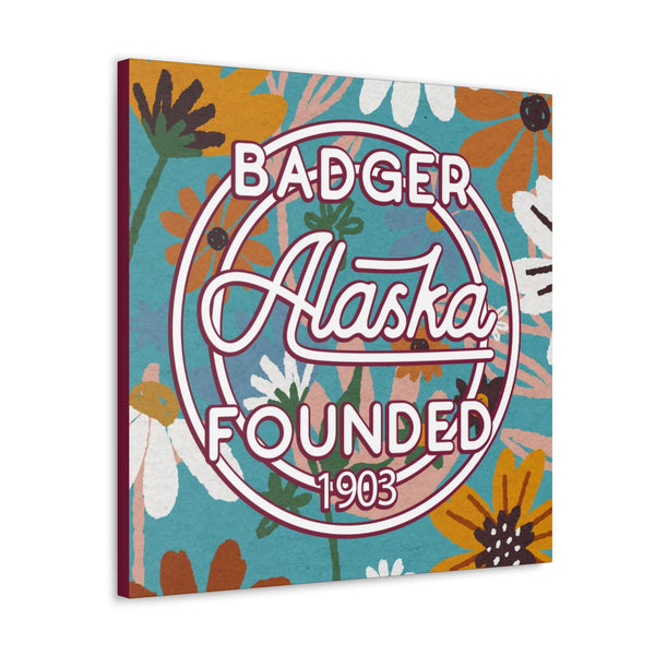 24x24 artwork of Badger, Alaska -Charlie design