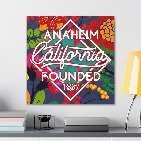 24x24 artwork of Anaheim, California in context -Alpha design