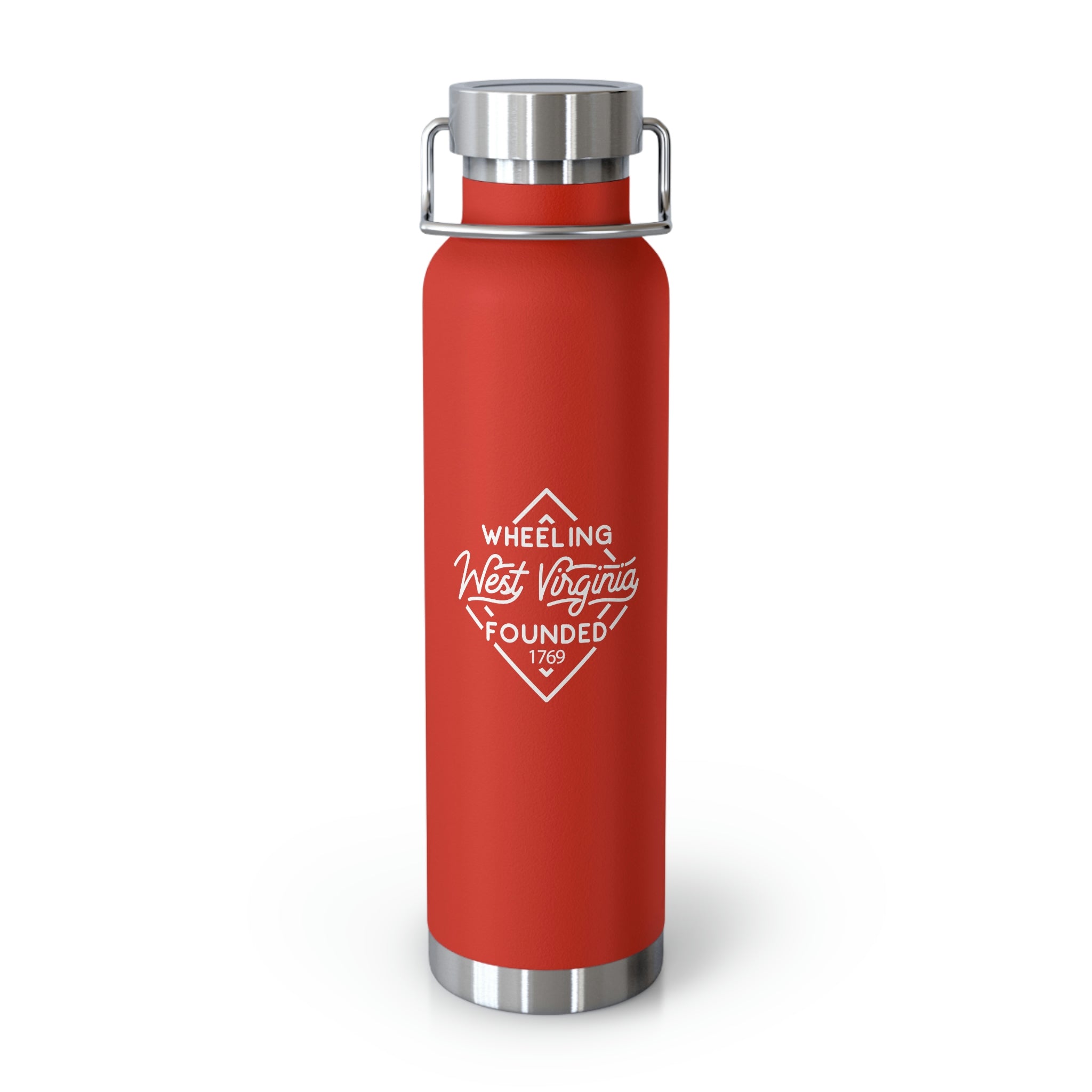 22oz Vacuum insulated tumbler for Wheeling, West Virginia in Red