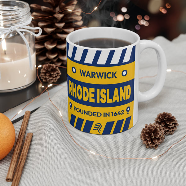 11oz Ceramic mug for Warwick, Rhode Island in context