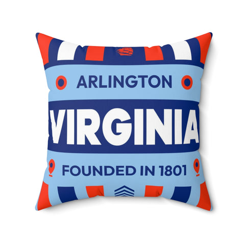 Arlington, Virginia - Polyester Square Pillow