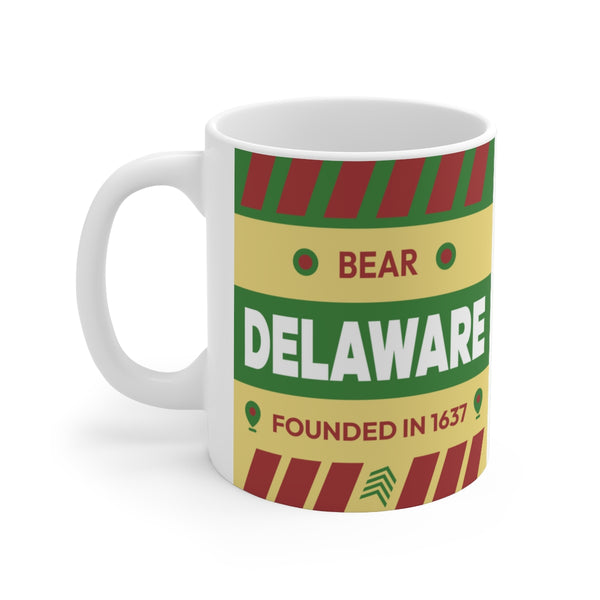 11oz Ceramic mug for Bear, Delaware Side view