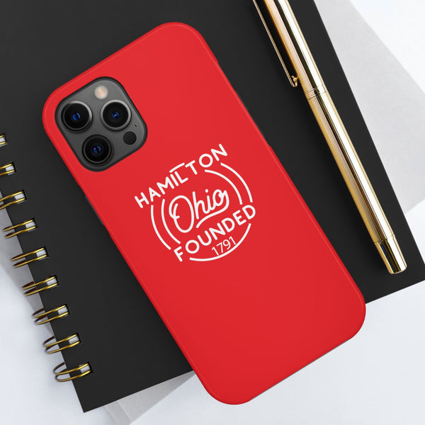 Red iphone 12 pro max case for Hamilton, Ohio