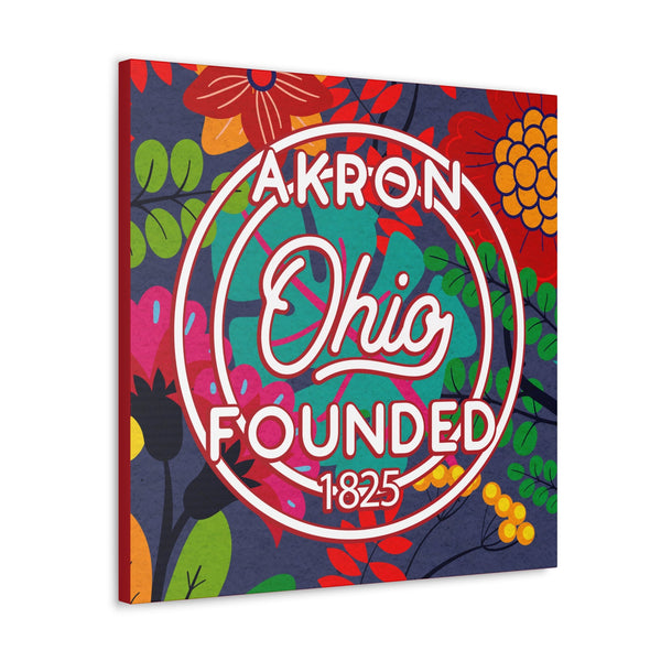 24x24 artwork of Akron, Ohio -Alpha design