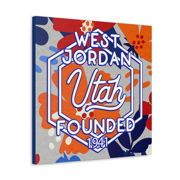24x24 artwork of West Jordan, Utah -Bravo design