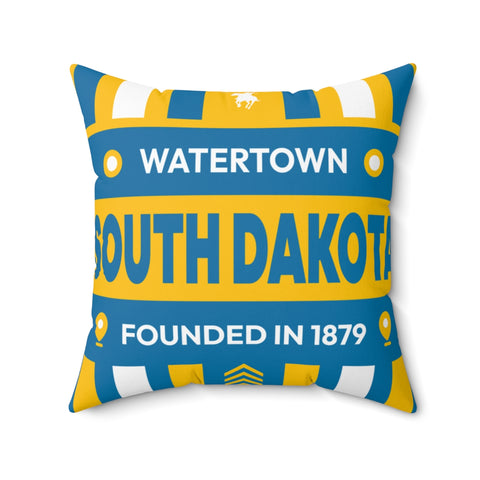 Watertown South Dakota - Polyester Square Pillow