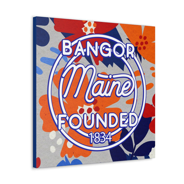 24x24 artwork of Bangor, Maine -Bravo design