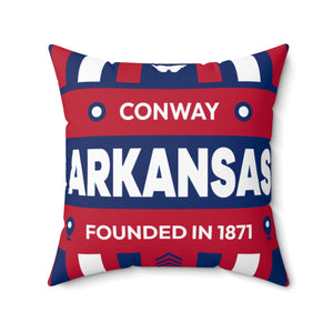 20"x20" pillow design for Conway Arkansas Top view.