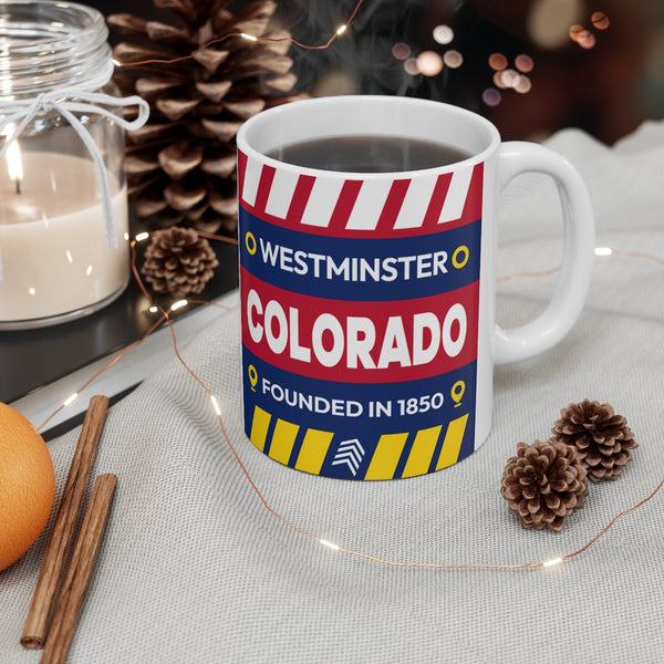11oz Ceramic mug for Westminster, Colorado in context