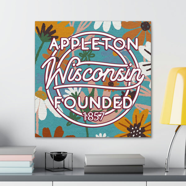 24x24 artwork of Appleton, Wisconsin in context -Charlie design