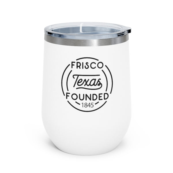 Frisco Texas Insulated Wine Tumbler in White