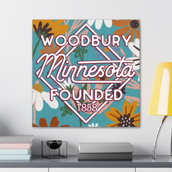 24x24 artwork of Woodbury, Minnesota in context -Charlie design