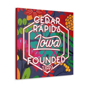 24x24 artwork of Cedar Rapids, Iowa -Alpha design