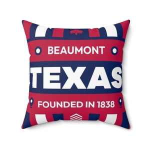 Beaumont Texas Square Pillow