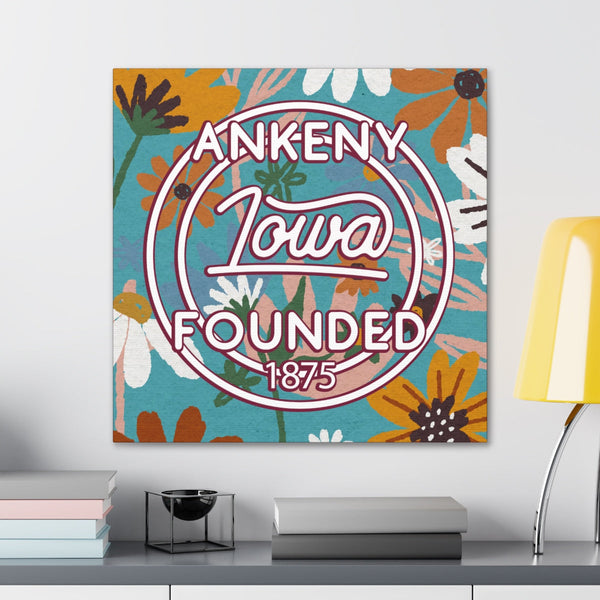 24x24 artwork of Ankeny, Iowa in context -Charlie design