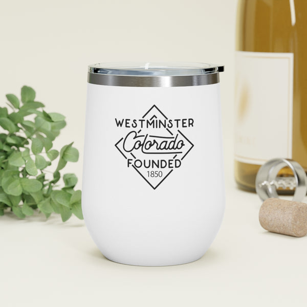 12oz wine tumbler for Westminster, Colorado in context -White