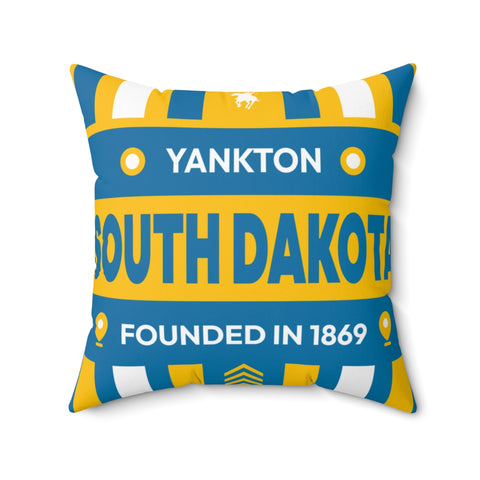 Yankton South Dakota - Polyester Square Pillow