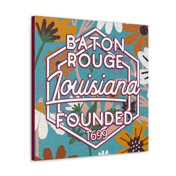 24x24 artwork of Baton Rouge, Louisiana -Charlie design