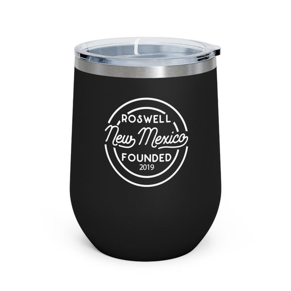 12oz wine tumbler for Roswell, New Mexico in Black