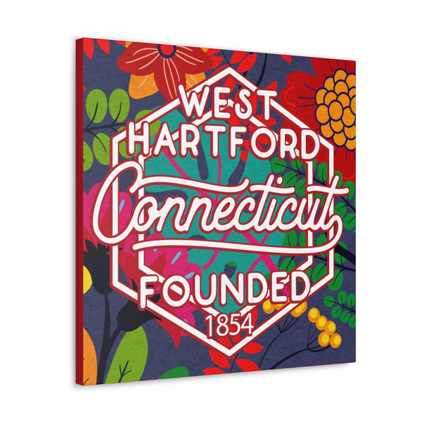 24x24 artwork of West Hartford, Connecticut -Alpha design