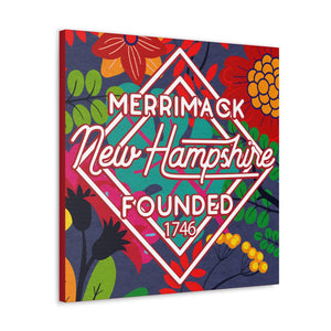 24x24 artwork of Merrimack, New Hampshire -Alpha design