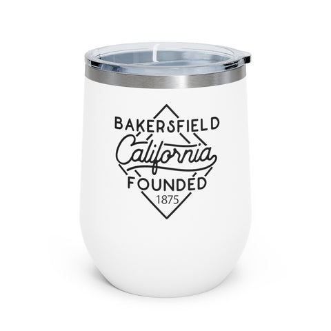 12oz wine tumbler for Bakersfield, California in White