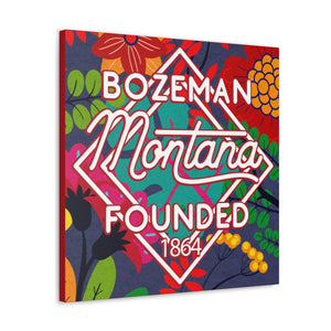 24x24 artwork of Bozeman, Montana -Alpha design