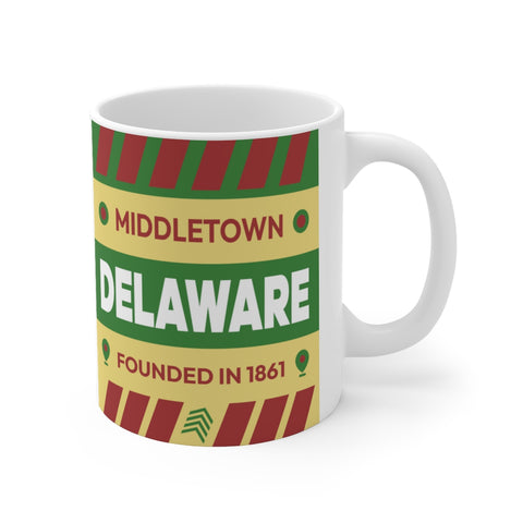 11oz Ceramic mug for Middletown Delaware Side view