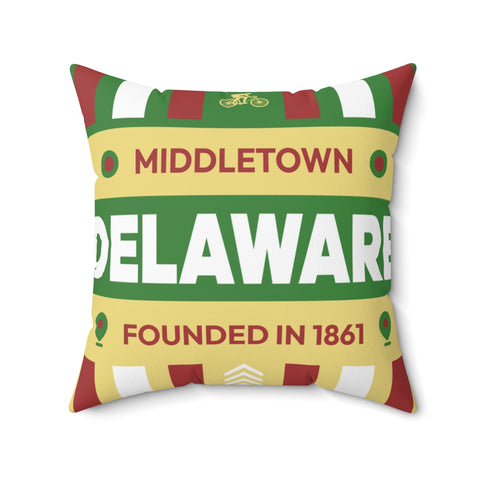 20"x20" pillow design for Middletown Delaware Top view.