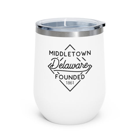 12oz wine tumbler for Middletown, Delaware in White