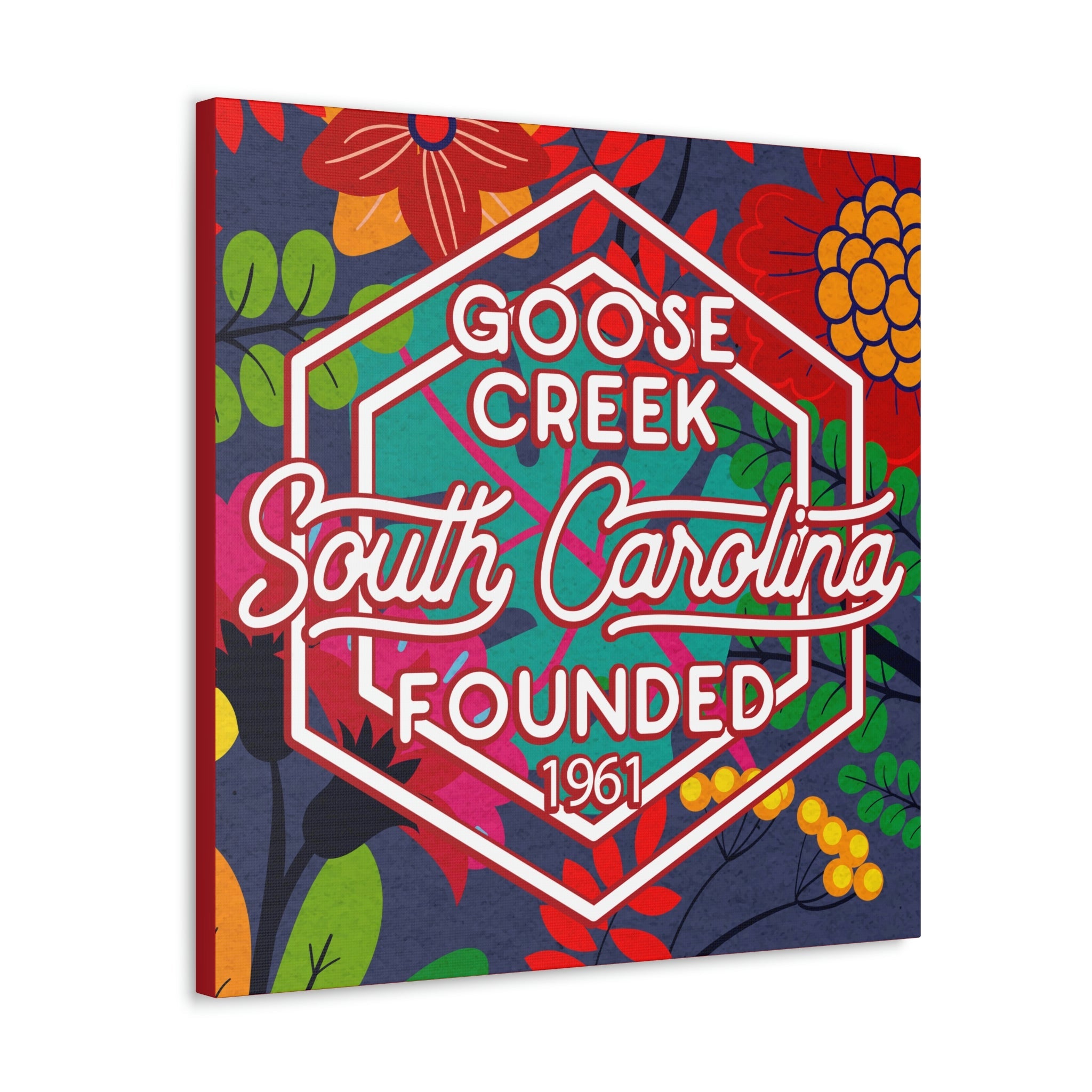 24x24 artwork of Goose Creek, South Carolina -Alpha design