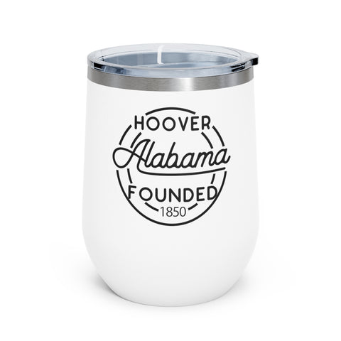 12oz wine tumbler for Hoover, Alabama in White