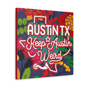 24x24 artwork of Austin, Texas -Alpha design